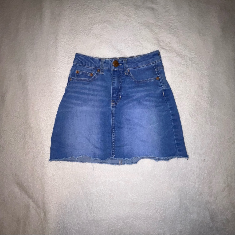 Denim Blue mid rise Women's Skirt